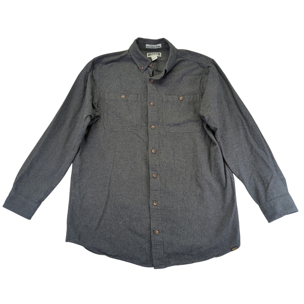 Duluth Trading‎ Free Swingin Flannel Shirt Mens Large Tall Button 30930 Standard